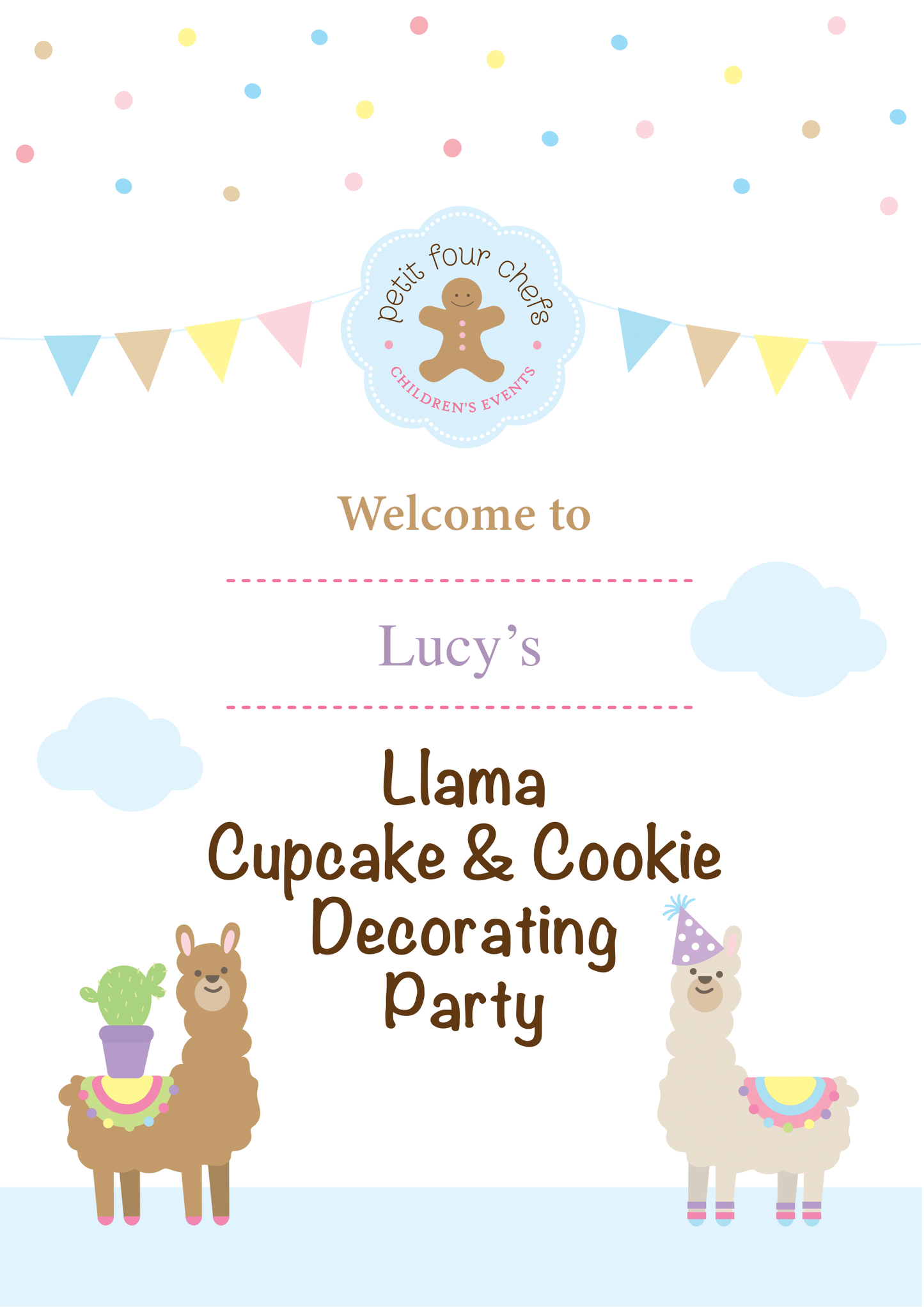 Llama Bake & Decorate Party Box