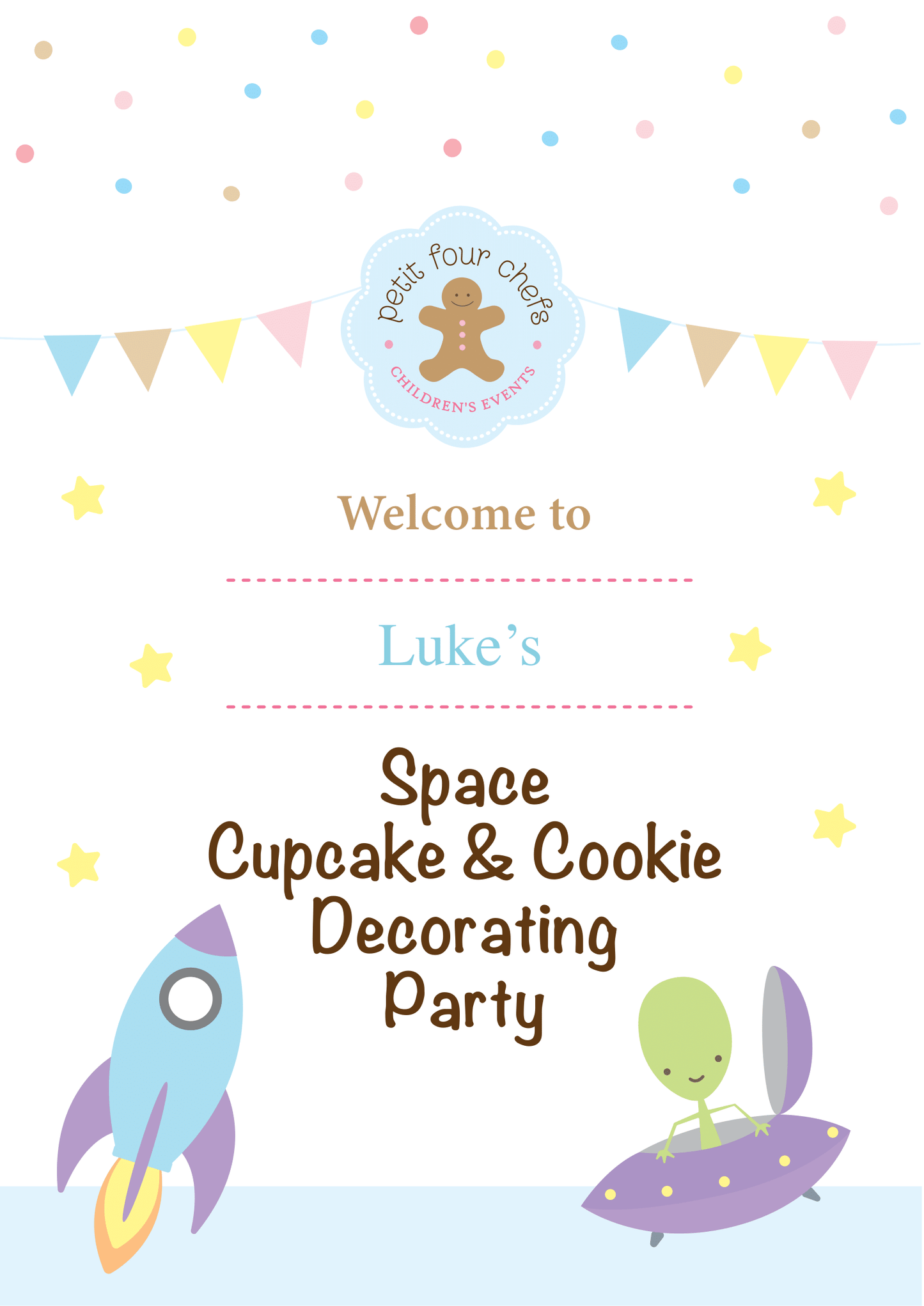 Space Bake & Decorate Party Box
